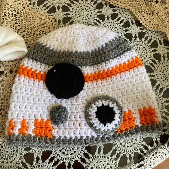Star Wars BB8 Hand crocheted Hat NEW - Picture 5 of 15